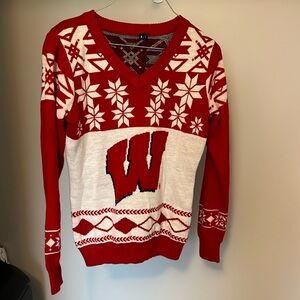 Wisconsin badger ugly Christmas sweater